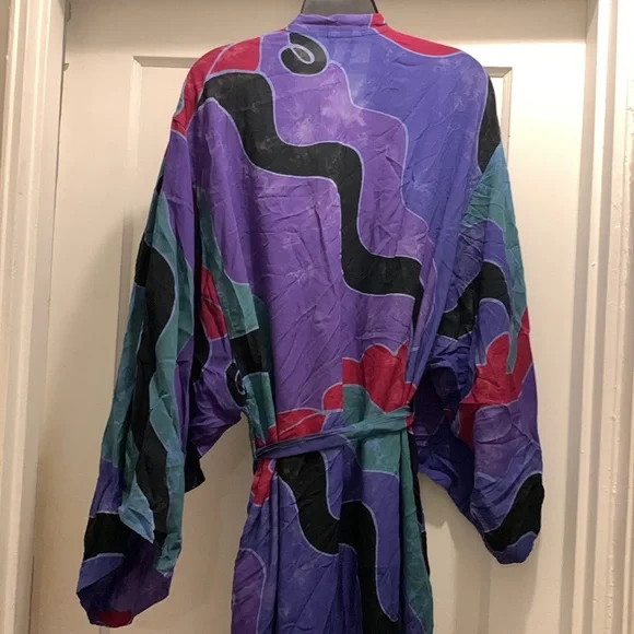 Vibrant Multicolor Women's Robe - Preloved